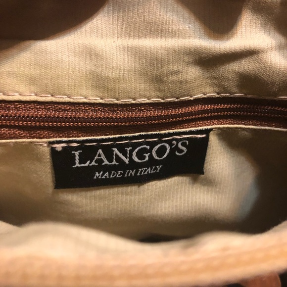 Pretty Vintage Leather Crossbody by Langos of Italy - Picture 2 of 3